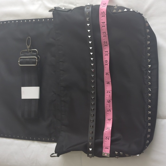 Valentino Garavani Rockstud Nylon Flap Messenger bag - Picture 10 of 12